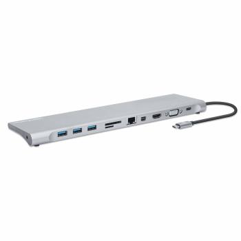 MANHATTAN Usb-C Dock/Hub With Card  (130578)