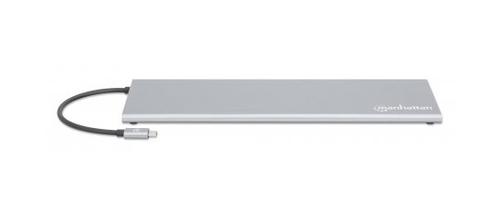 MANHATTAN Usb-C Dock/Hub With Card  (130578)