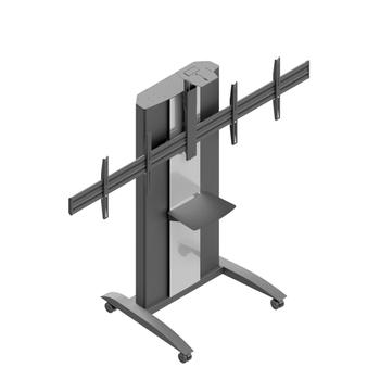 EDBAK Tralle VCTX255 VideoKonferanse 2x 50-55" , Kamera- og codec-hylle (VCTX255)