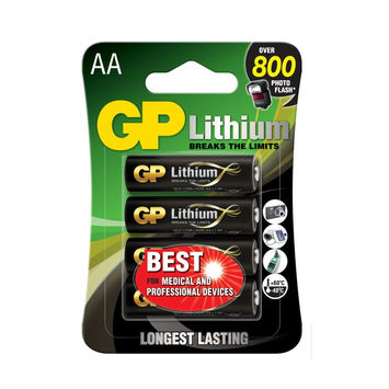 GP Lithium AA-batteri,  4-pakk (103154)