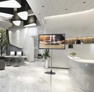 EDBAK Gulvstativ 26-55" inkludert skjermfeste PWB1 (STD01c-B)