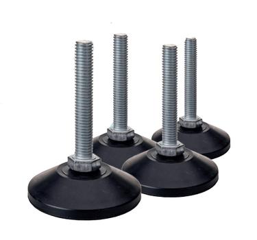 EDBAK RF1 Gummiføtter for TR serien Erstatter hjul på alle TR trallene (RF1c-B)