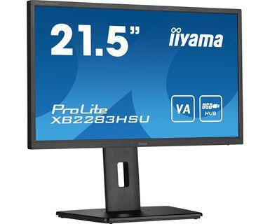IIYAMA a ProLite XB2283HSU-B1 - LED monitor - 21.5" - 1920 x 1080 Full HD (1080p) @ 75 Hz - VA - 250 cd/m² - 3000:1 - 1 ms - HDMI, DisplayPort - speakers - black, matte (XB2283HSU-B1)