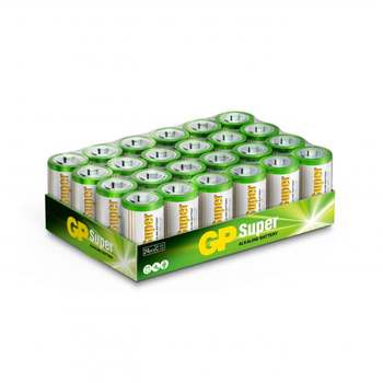 GP Super Alkaline Battery, Size C, 14A/LR14, 1.5V, 24-pack (151378)