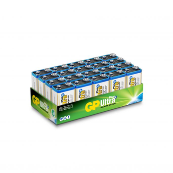GP Ultra Plus Alkaline 9V-battery,  1604AUP/ 6LF22 (20-pack) (151385)