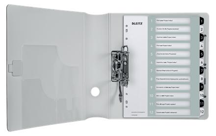 LEITZ Projektregister PP utskr. A4+ 1-12 v/s (12160000*10)