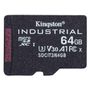 KINGSTON Industrial - Flash memory card - 64 GB - A1 / Video Class V30 / UHS-I U3 / Class10 - microSDXC UHS-I