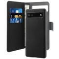 PURO Google Pixel 6a wallet, detachable, black