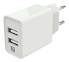 XTREMEMAC DOUBLE USB WALL CHARGER - White