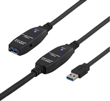 DELTACO USB 3.0 USB extension cable 10m Black (USB3-1006)