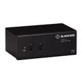 BLACK BOX KVM SWITCH - 2-PORT, DUAL-MONITOR, HDMI 2.0, 4K 60HZ, USB 3.0 HUB, AUDIO