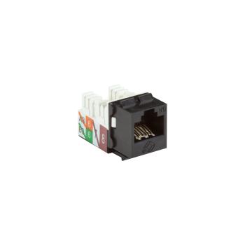 BLACK BOX CAT6A KEYSTONE JACK, BLACK (C6AJA70-BK-R2)