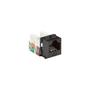BLACK BOX CAT6A KEYSTONE JACK, BLACK