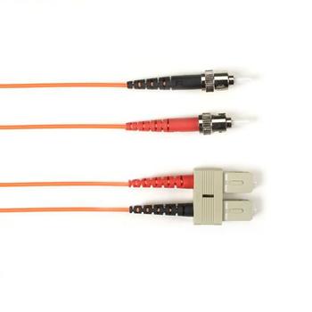 BLACK BOX 62.5 MM FO PATCH CABLE DUPLX,  (FOCMP62-015M-STSC-OR)