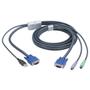 BLACK BOX KVM FLASH CABLE - VGA, PS/2 TO USB, 10M
