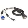 BLACK BOX SECURE  KVM SWITCH CABLE - VGA AND USB TO HD26, 12-FT. (3.7-M)