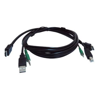 BLACK BOX 10 ft KVM USB HDMI Cable with  (SKVMCBL-HDMI-10TAA)