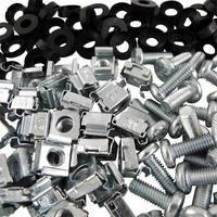 BLACK BOX M6 CAGENUTS.WASHERS.SCREWS 100-Pack (RAKCAGENUT100-SP)