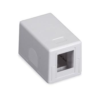 BLACK BOX CONNECT SURFACE MOUNT HOUSING - 1-PORT, WHITE (SMH-1)