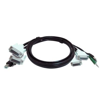 BLACK BOX 10 ft KVM USB Dual Link Dual  (SKVMCBL-2DVI-10TAA)