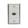 BLACK BOX AV WALLPLATE - STAINLESS STEEL, 1 HDMI, FEMALE TO FEMALE