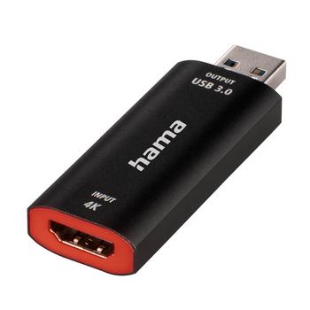 HAMA Capture Card USB HDMI 4K to 1080P USB-C adapter (00074257)