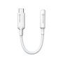 ALOGIC Elements PRO 10 cm USB-C till 3,5 mm ljudadapter - Vit
