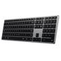 SATECHI Slim X3 Trådløst tastatur For Apple, nordisk layout, opp til 4 bluetooth enheter, baklyste taster (ST-BTSX3M-ND)