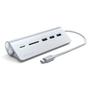 SATECHI USB-C Aluminum USB Hub & Card Reader - Blue (ST-TCHCRB)