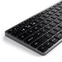 SATECHI Slim X1 trådlöst tangentbord Designad för Apple, nordisk layout, bluetooth,  bakgrundsbelysta tangenter (ST-BTSX1M-ND)
