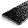SATECHI Slim X3 Trådløst tastatur For Apple, nordisk layout, opp til 4 bluetooth enheter, baklyste taster (ST-BTSX3M-ND)