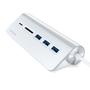 SATECHI USB-C Aluminum USB Hub & Card Reader - Silver (ST-TCHCRS)