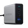 SATECHI 100W Resladdare Massor av kraft i en extra kompakt design, 2X USB-C PD (100W), 1X USB-A (12W)