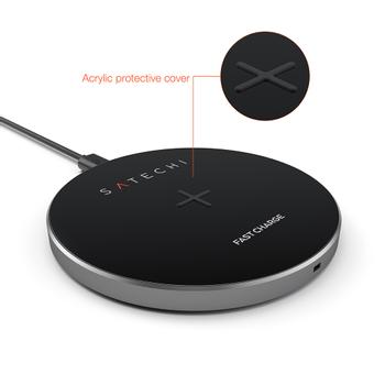 SATECHI Aluminium Fast Wireless Charger Space Grey (ST-WCPM)