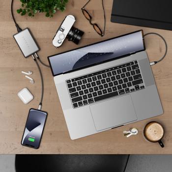 Satechi Satechi 100W GaN PD-Mulitlader (2xUSB-C & USB-A) space gray (ST-TC100GM-EU)
