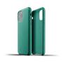 MUJJO Full Leather Case för iPhone 11 Pro - Alpingrön