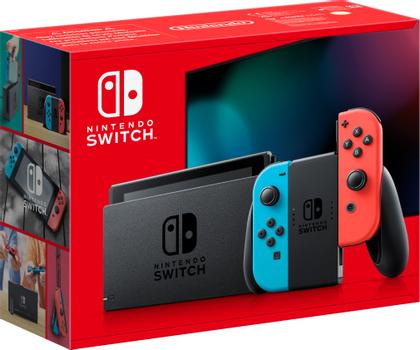 NINTENDO Nintendo Switch Console with Neon Red & Neon Blue Joy-Con (Upgraded Version) (210202)