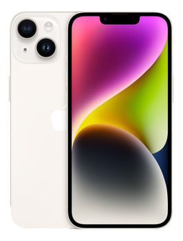 APPLE iPhone 14 128GB 6.1inch A15 Bionic OLED 2532x1170 IP68 5G Wifi-6 BT5.3 NFC Dual-sim nano og eSim IOS16 Starlight (MPUR3QN/A)
