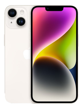 APPLE iPhone 14 128GB 6.1inch A15 Bionic OLED 2532x1170 IP68 5G Wifi-6 BT5.3 NFC Dual-sim nano and eSim IOS16 Starlight (MPUR3QN/A)