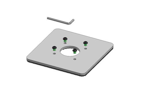 ERGONOMIC SOLUTIONS 150x150mm Baseplate 5mm  -  BLACK (SPM144-02)