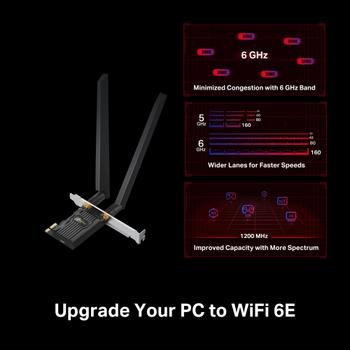 TP-LINK ARCHER TXE72E V1 - Netzwerkadapter - PCIe - Bluetooth 5.2, Wi-Fi 6E (ARCHER TXE72E)