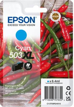 EPSON Ink/503XL Chillies 6.4ml CY SEC (C13T09R24020)