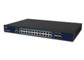 ALLNET Switch full managed 24 Port Gigabit / 24x LAN / 4x SFP / Lüfterlos / 19 / ALL-SG8626M