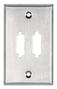 BLACK BOX DB15 SGL WIDTH WALLPLATE 2 