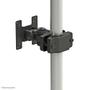 Neomounts by Newstar FPMA-WP200BLACK Pole Mount for flatscreens 10-30inch VESA 75x75 and 100x100mm width 35-60mm 10kg tiltable pivot black (FPMA-WP200BLACK)