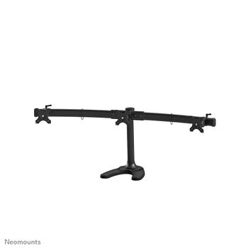 Neomounts by Newstar FPMA-D700DD3 Desk Mount for flatscreens 3x10-27inch 24kg VESA 75x75/ 100x100mm tilt swivel rotatable pivot black (FPMA-D700DD3)