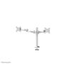 Neomounts by Newstar FPMA-D935DG Desk Mount Grommet Dual Flatscreen 10-27inch VESA 75x75/ 100x100mm tilt swivel rotatable pivot 12kg silver (FPMA-D935DG)