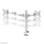 Neomounts by Newstar FPMA-D935DG Desk Mount Grommet Dual Flatscreen 10-27inch VESA 75x75/ 100x100mm tilt swivel rotatable pivot 12kg silver (FPMA-D935DG)