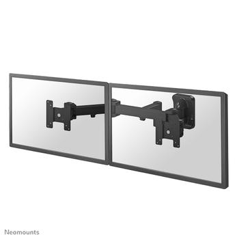 Neomounts by Newstar FPMA-W960D Dual Wall for flatscreens 10-27inch 3 pivots tiltable rotatable swivelable black (FPMA-W960D)