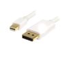 STARTECH 1m White Mini DisplayPort to DisplayPort 1.2 Adapter Cable M/M - 4k (MDP2DPMM1MW)